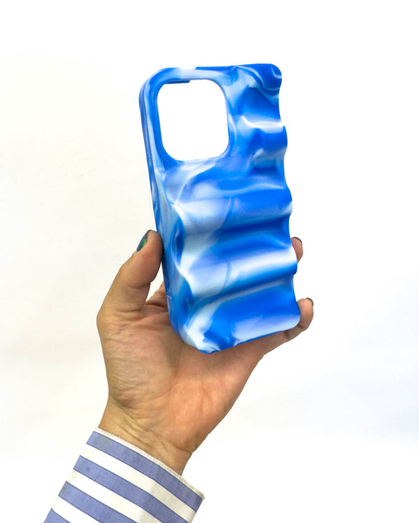 SAMPLE: Nami iPhone Case in Blue Sky Swirly